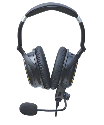 Lightweight pilot headset